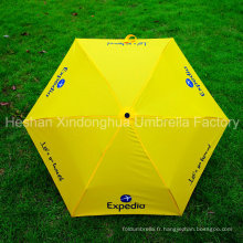 Parapluies minces promotionnels de pli trois avec le logo adapté aux besoins du client (FU-3621N)